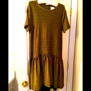 Gold sparkle dress/top NEW